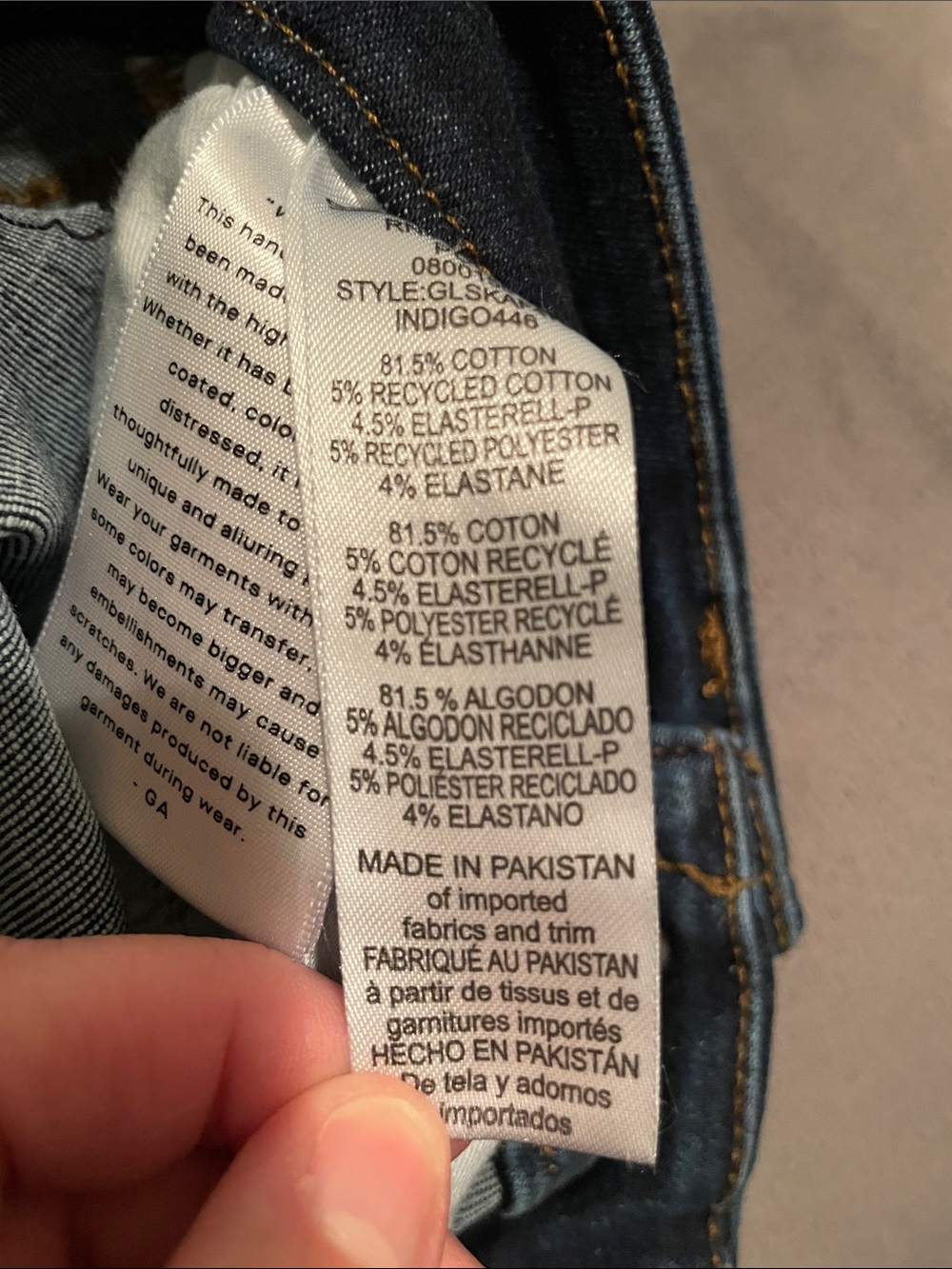 Good American Indigo High-Rise Skinny Jeans - Picture 4 of 4